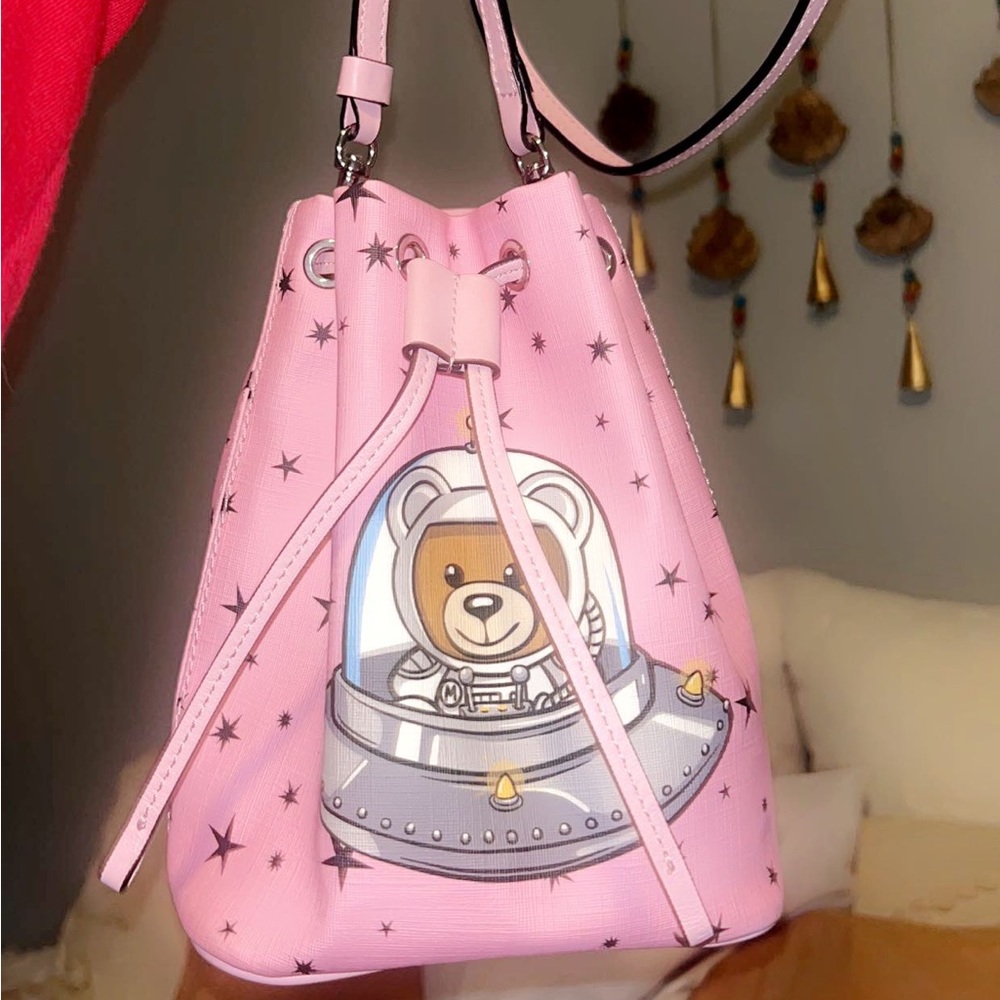 Moschino Star Teddy Bear Bucket Bag
